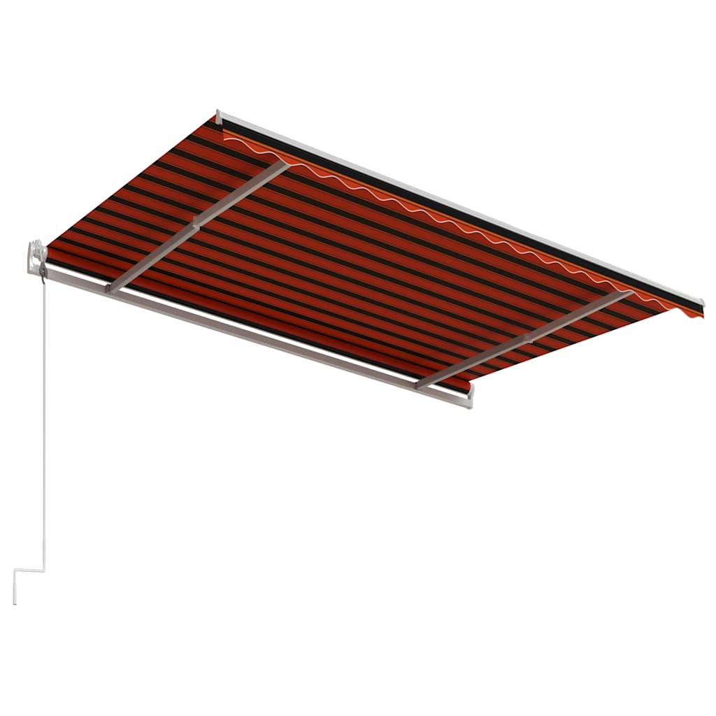 Tenda na automatsko uvlačenje 400 x 300 cm narančasto-smeđa