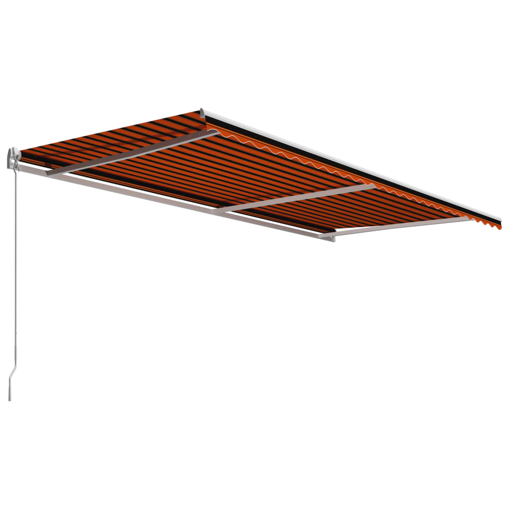 Tenda na ručno uvlačenje 600 x 300 cm narančasto-smeđa