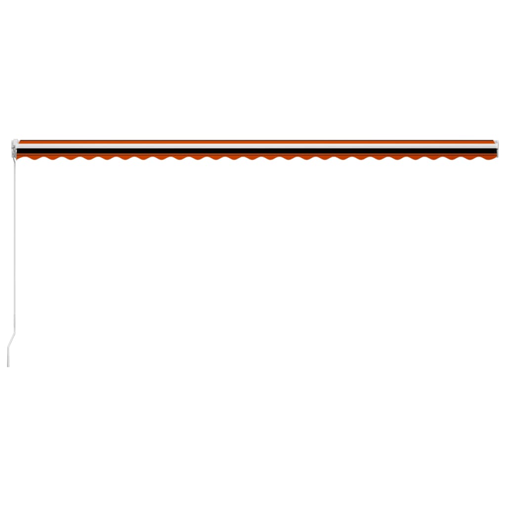 Tenda na ručno uvlačenje 600 x 300 cm narančasto-smeđa