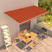 Tenda na ručno uvlačenje 600 x 300 cm narančasto-smeđa