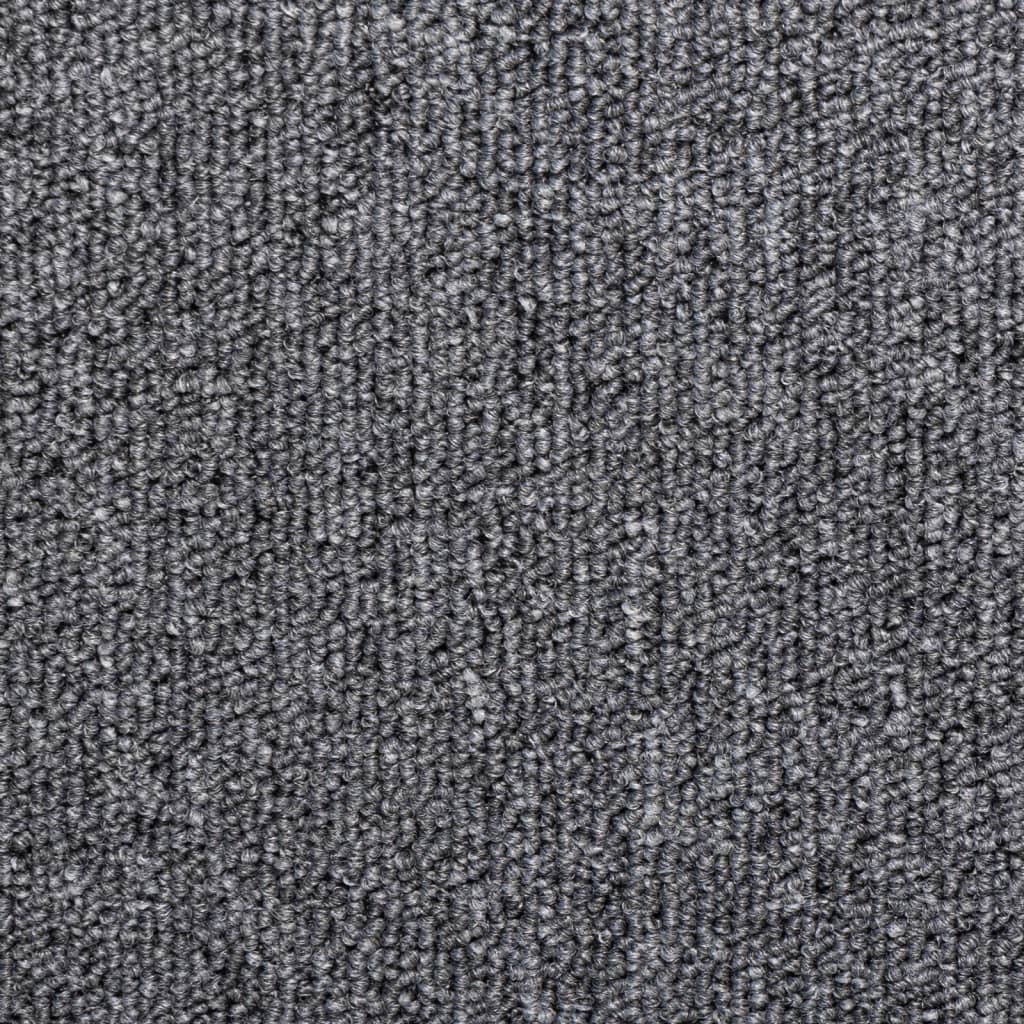 Prostirke za stepenice 15 kom 65x21x4 cm tamno sive pravokutne rubove