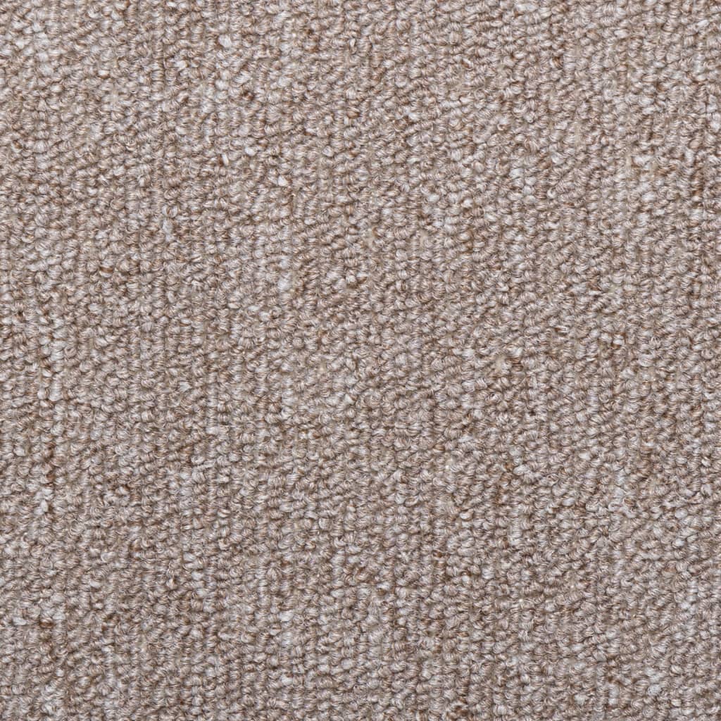 Prostirke za stepenice 15 kom 65x21x4 cm svijetlosmeđe pravokutne rubove