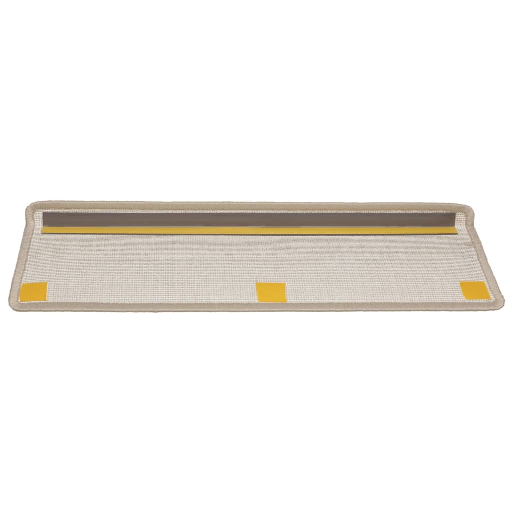 Prostirke za stepenice 15 kom 65x21x4 cm taupe pravokutni rub