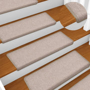 Prostirke za stepenice 15 kom 65x21x4 cm taupe pravokutni rub