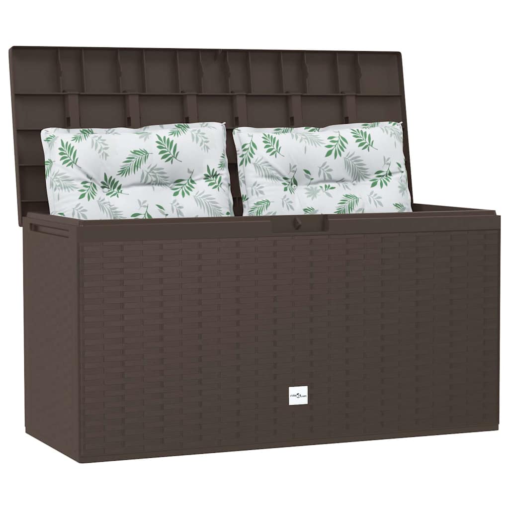 Vrtna kutija za pohranu smeđa 114 x 47 x 60 cm