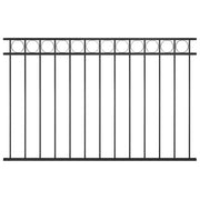 Ogradni panel ASSEN čelik 1,7x1 m Crni