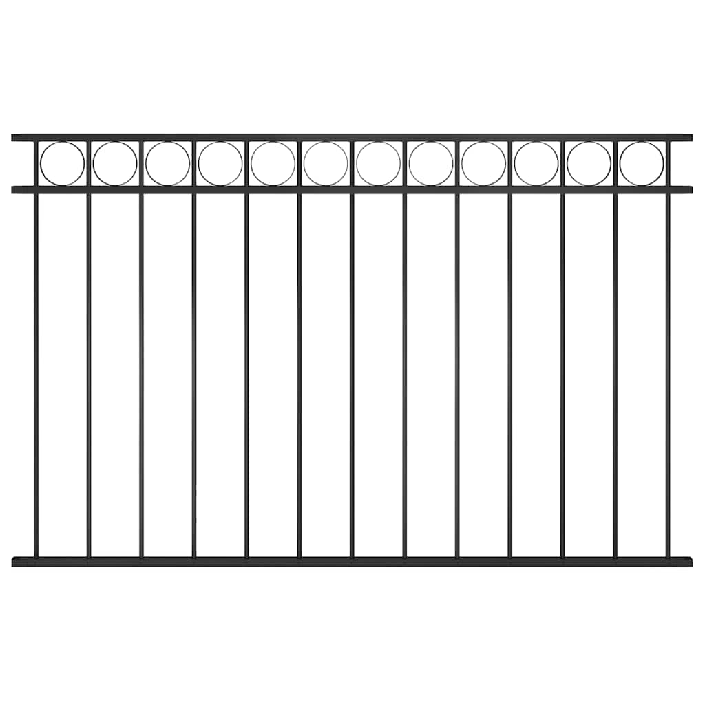 Ogradni panel ASSEN čelik 1,7x1 m Crni