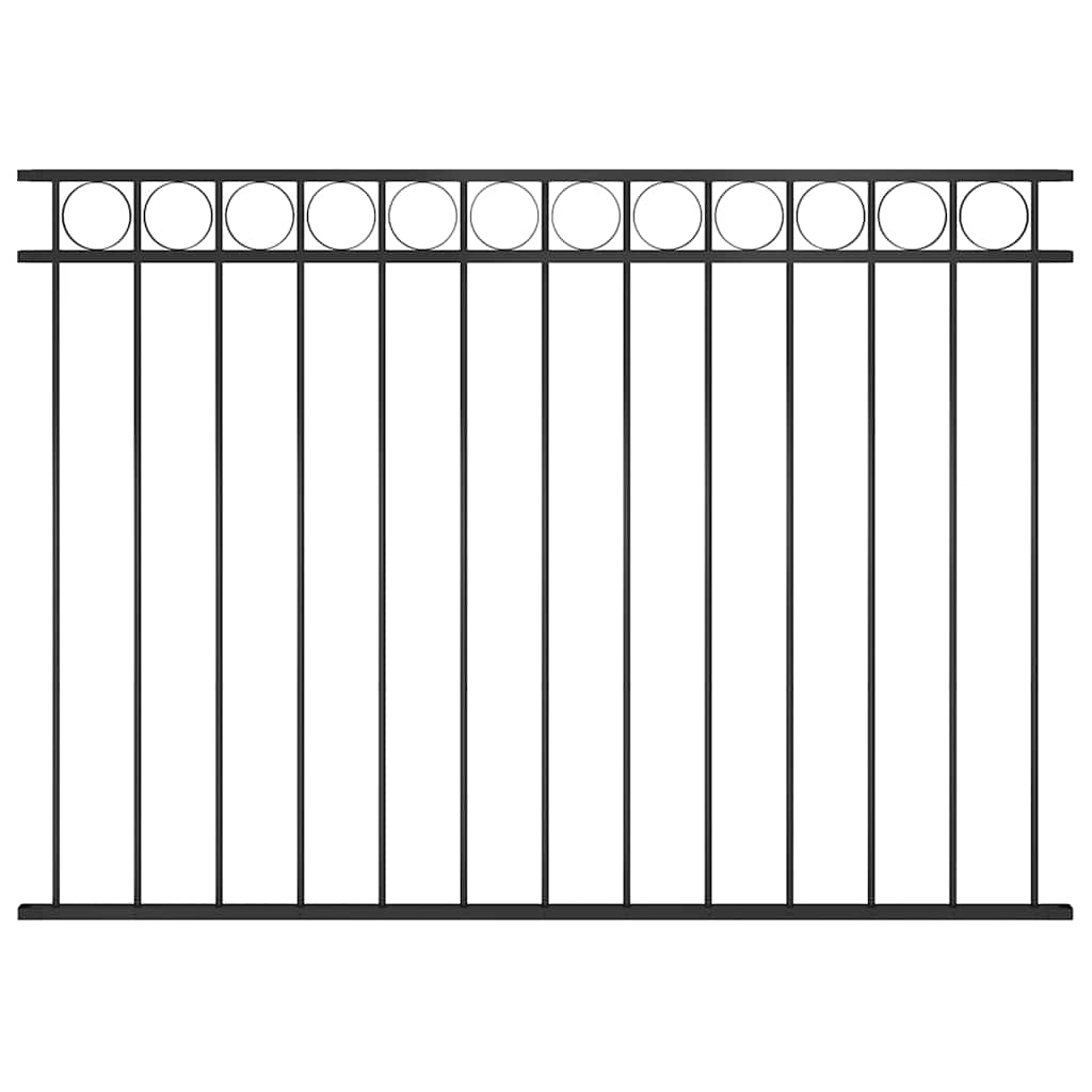 Ogradni panel ASSEN čelik 1,7x1,2 m Crni
