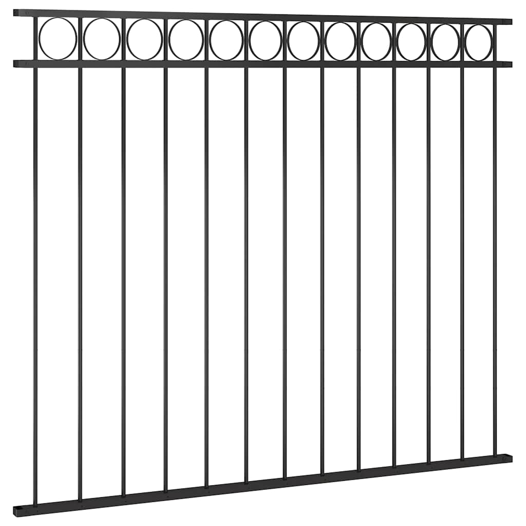 Ogradni panel ASSEN čelik 1,7x1,5 m Crni