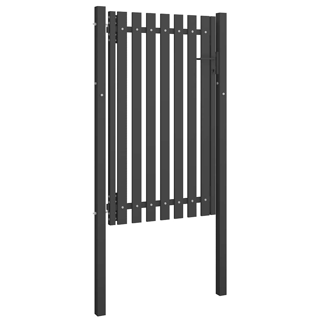 Vrtna vrata za ogradu od čelika 100x150 cm antracit boje