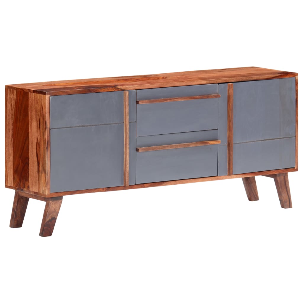 Komoda siva 120 x 30 x 55 cm od masivnog drva
