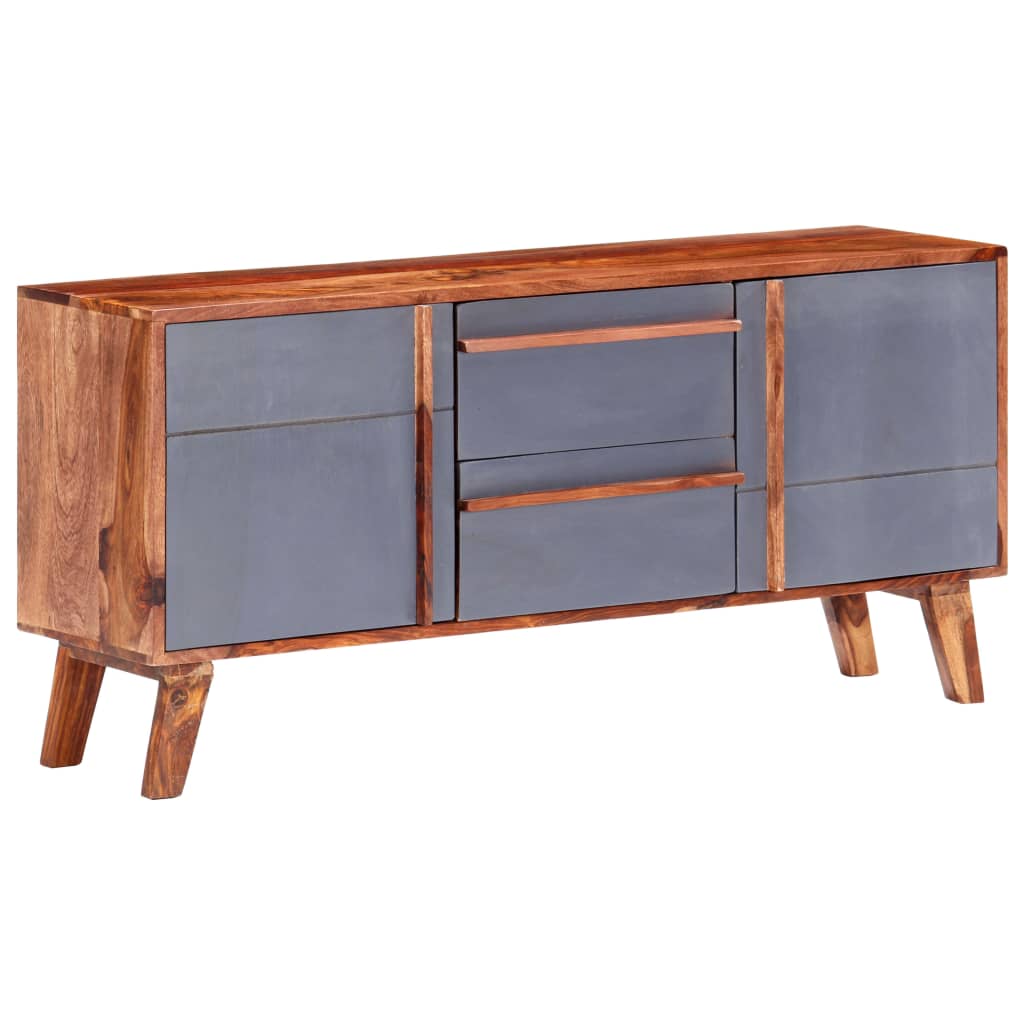 Komoda siva 120 x 30 x 55 cm od masivnog drva