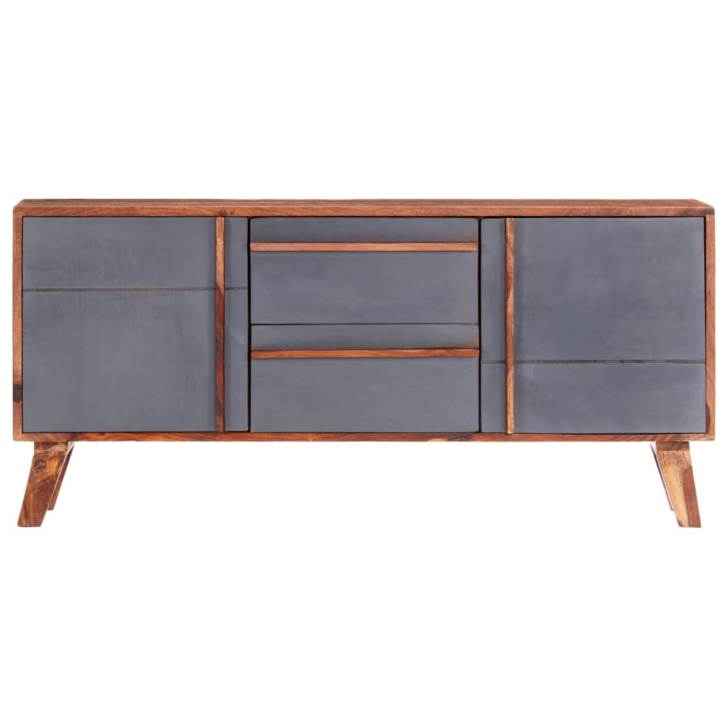 Komoda siva 120 x 30 x 55 cm od masivnog drva