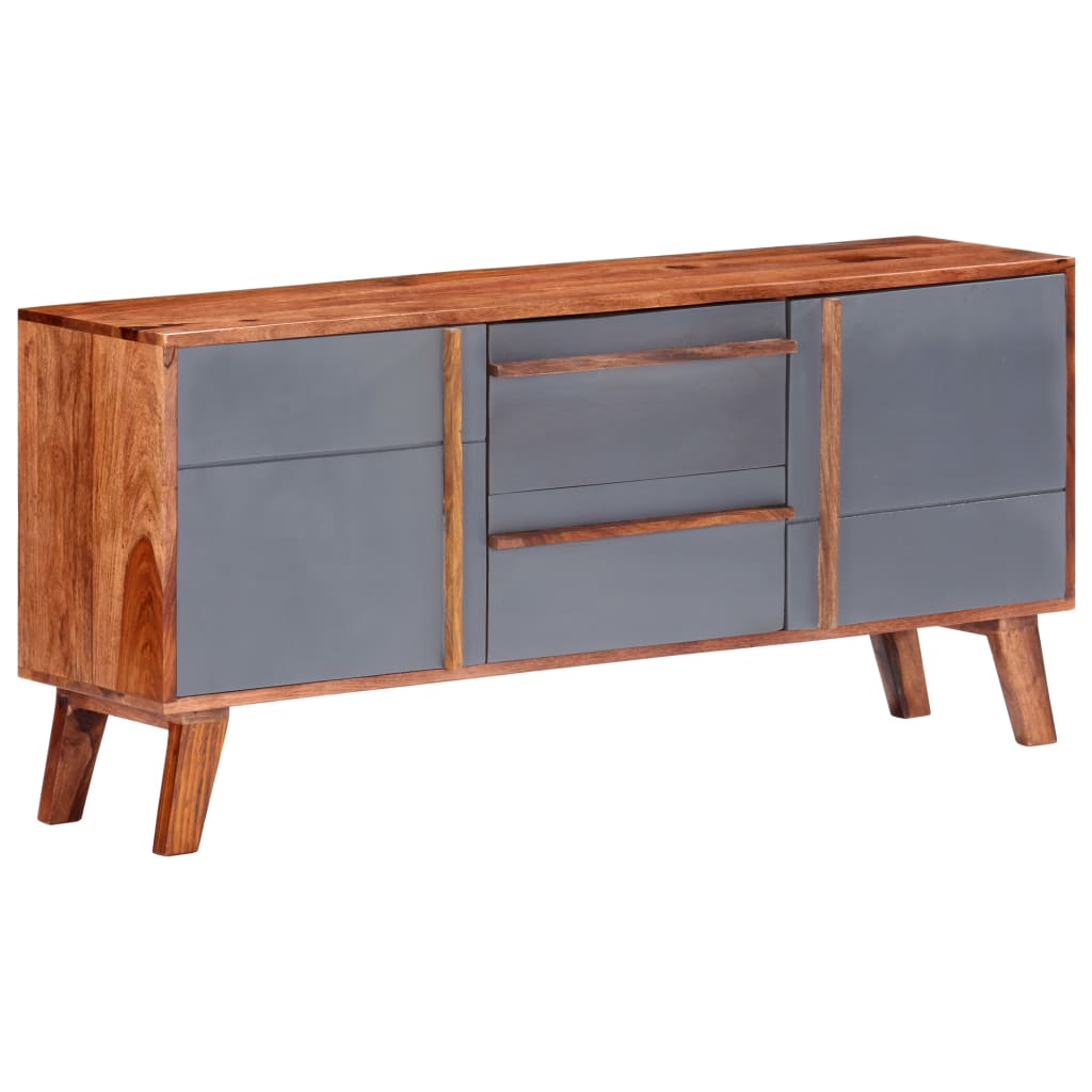 Komoda siva 120 x 30 x 55 cm od masivnog drva