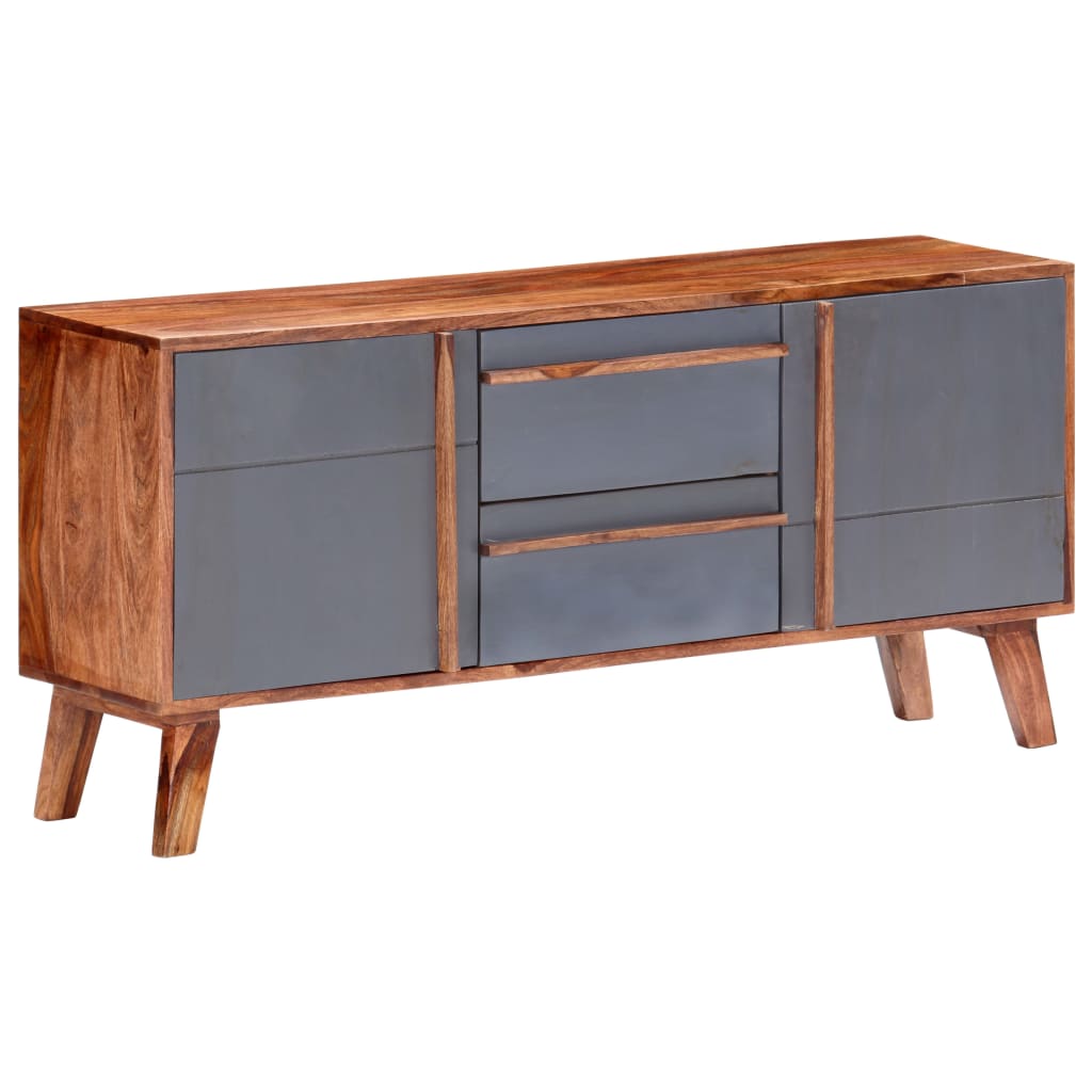 Komoda siva 120 x 30 x 55 cm od masivnog drva