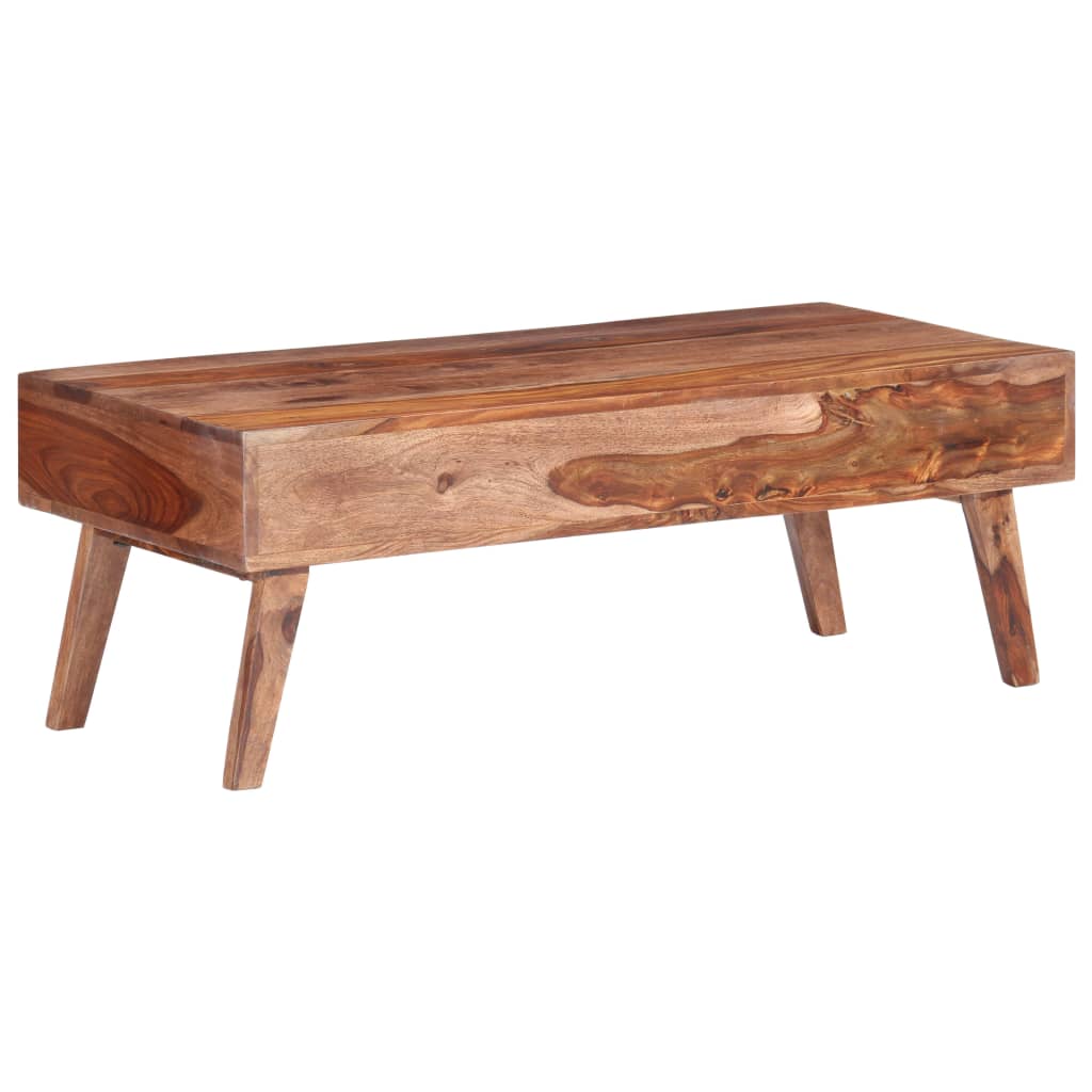 Stolić za kavu sivi 110 x 50 x 40 cm od masivnog drva