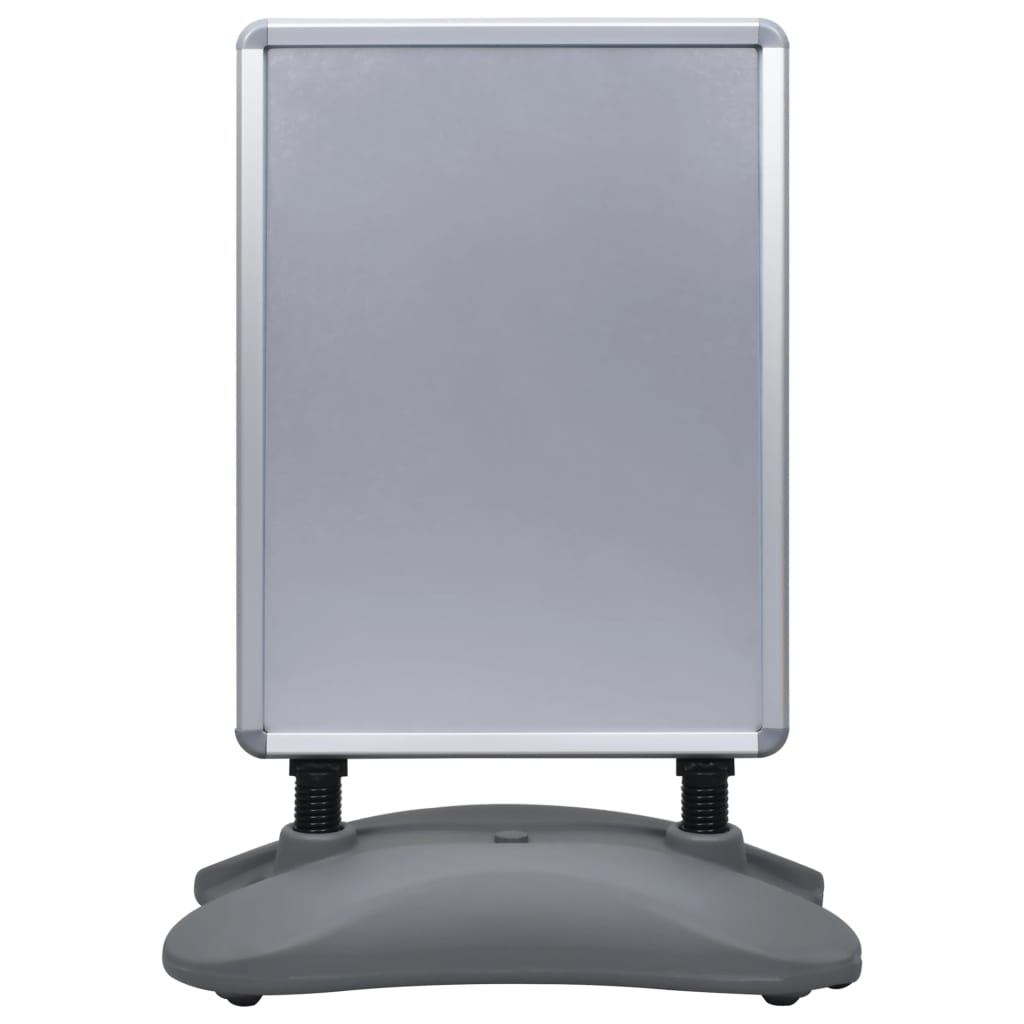 Stalak za plakate A1 s vodenom bazom sivi od aluminijske legure