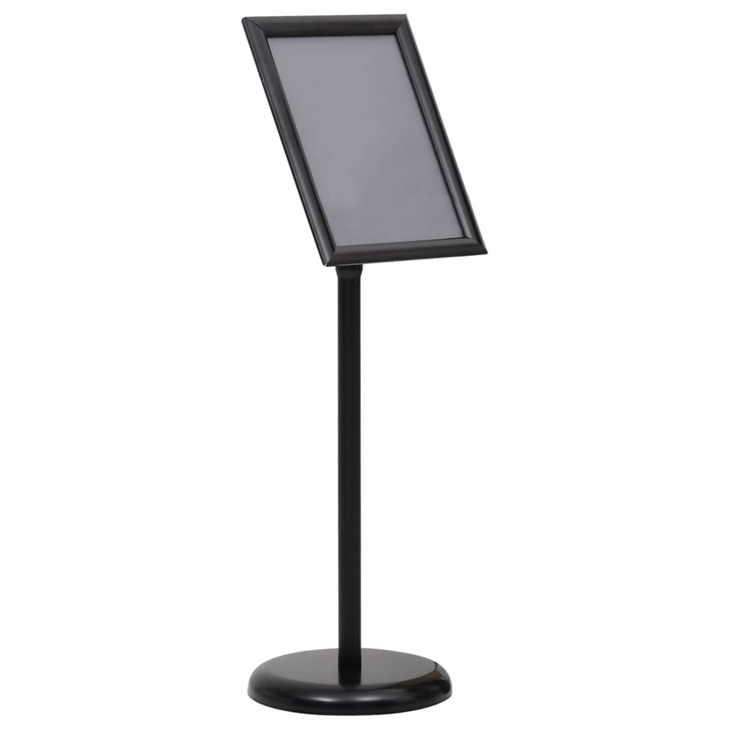 Stalak za plakate A4 s postoljem crni od aluminijske legure