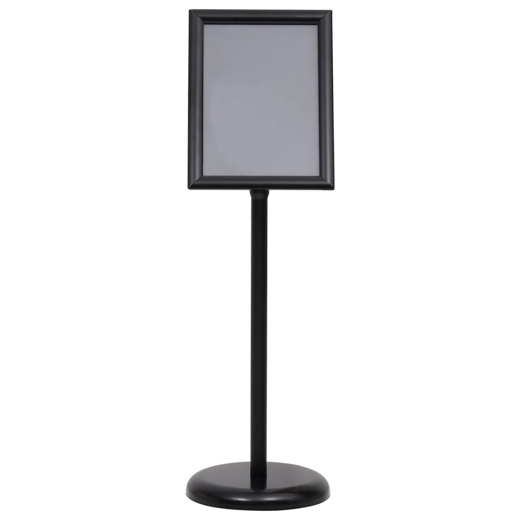 Stalak za plakate A4 s postoljem crni od aluminijske legure