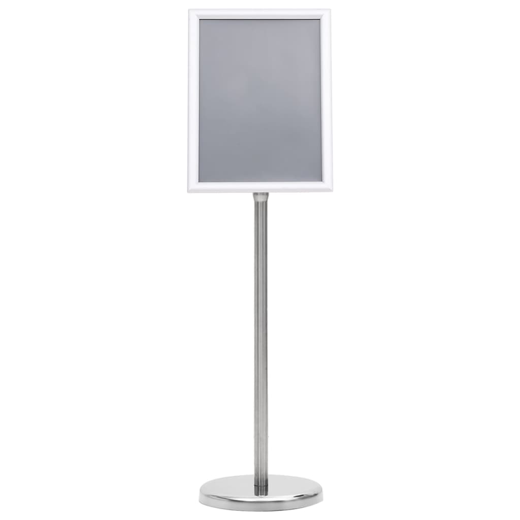 Stalak za plakate A4 s postoljem srebrni od aluminijske legure