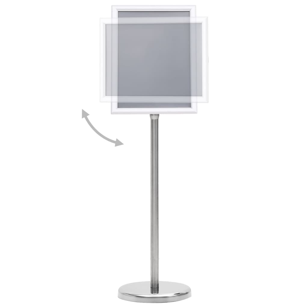 Stalak za plakate A4 s postoljem srebrni od aluminijske legure