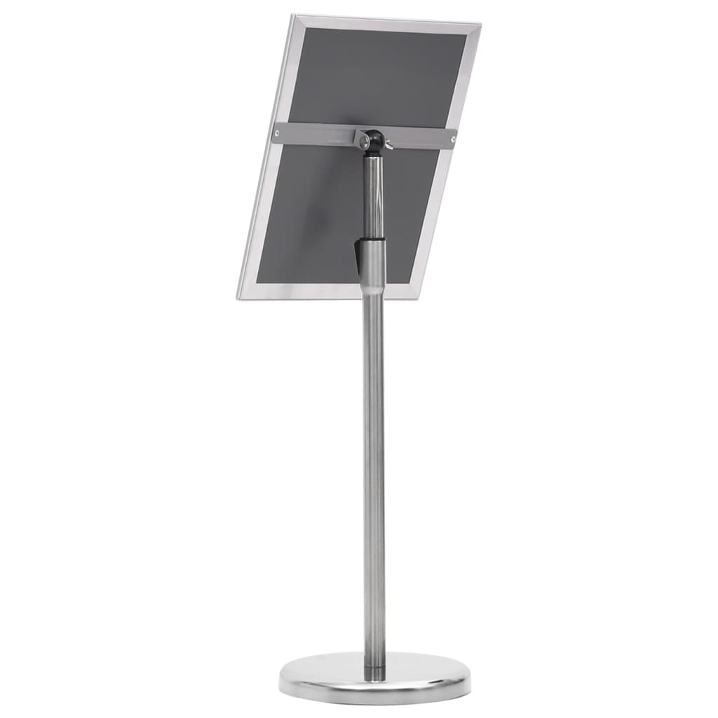 Stalak za plakate A4 s postoljem srebrni od aluminijske legure