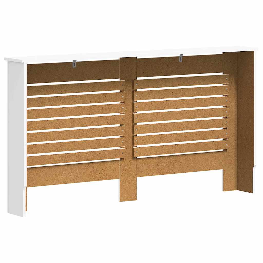 Pokrovi za radijator 2 kom bijeli 152 x 19 x 81,5 cm MDF