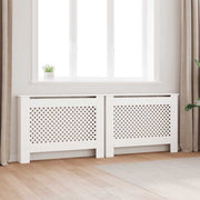 Pokrovi za radijator 2 kom bijeli 112 x 19 x 81,5 cm MDF