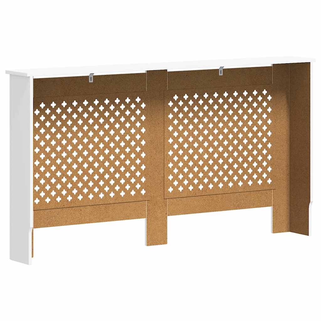 Pokrovi za radijator 2 kom bijeli 152 x 19 x 81,5 cm MDF
