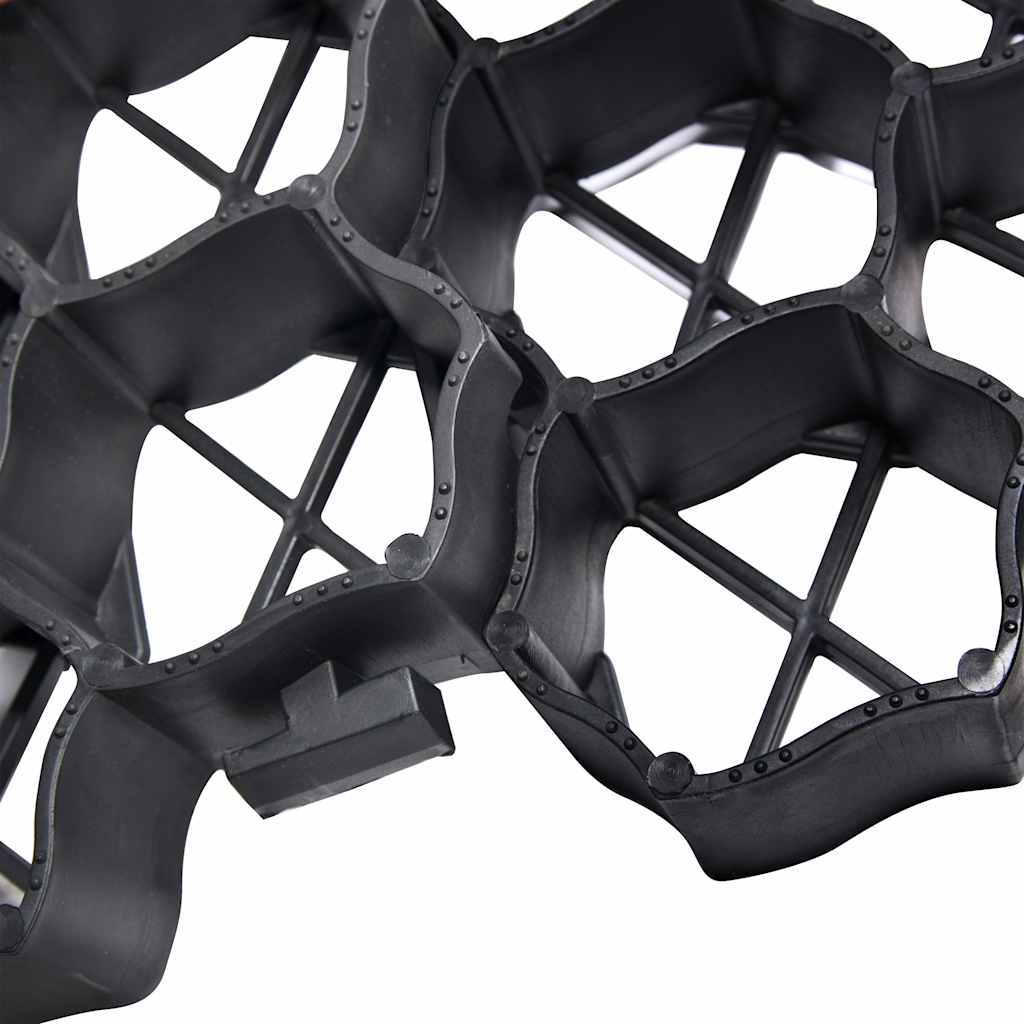 Rešetke za travu 16 kom crne 60 x 40 x 3 cm plastične