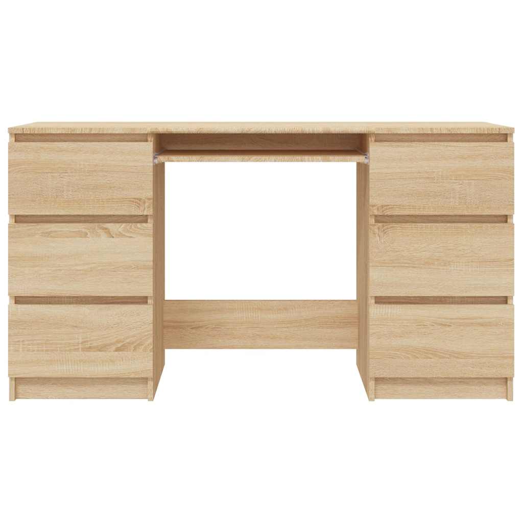 Pisaći stol boja hrasta sonome 140x50x77 cm konstruirano drvo