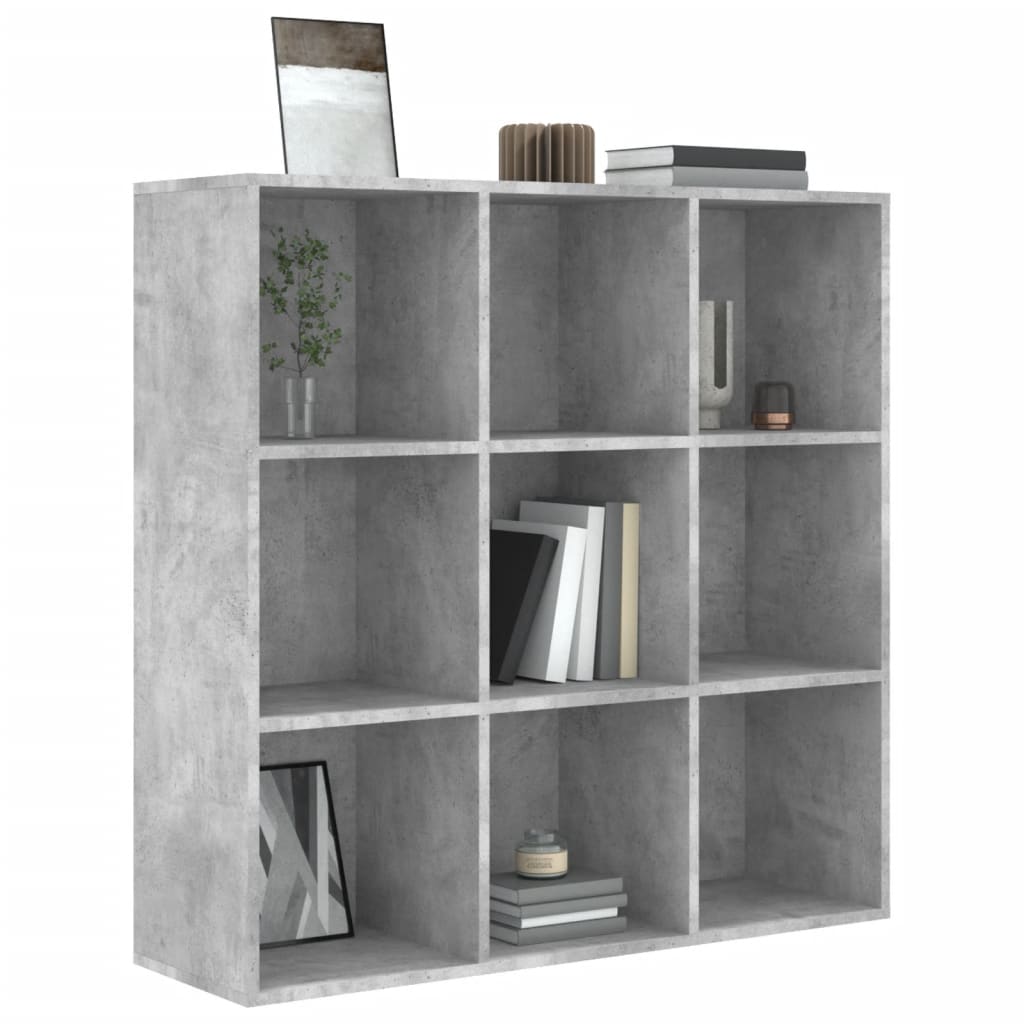Ormarić za knjige boja betona 98x29x97,5 cm konstruirano drvo