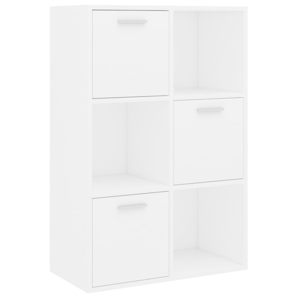 Ormarić za knjige bijeli 60 x 29,5 x 90 cm konstruirano drvo