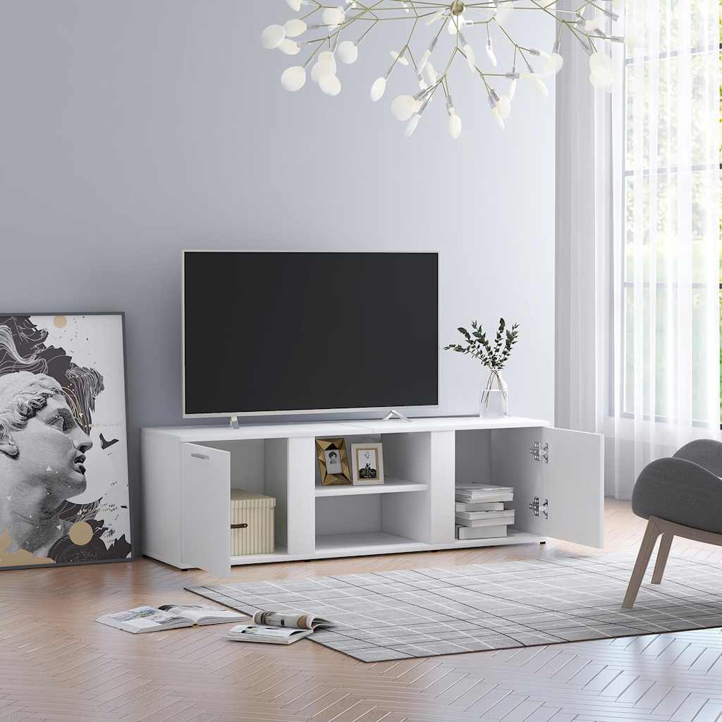 TV ormarić bijeli 120 x 34 x 37 cm od konstruiranog drva