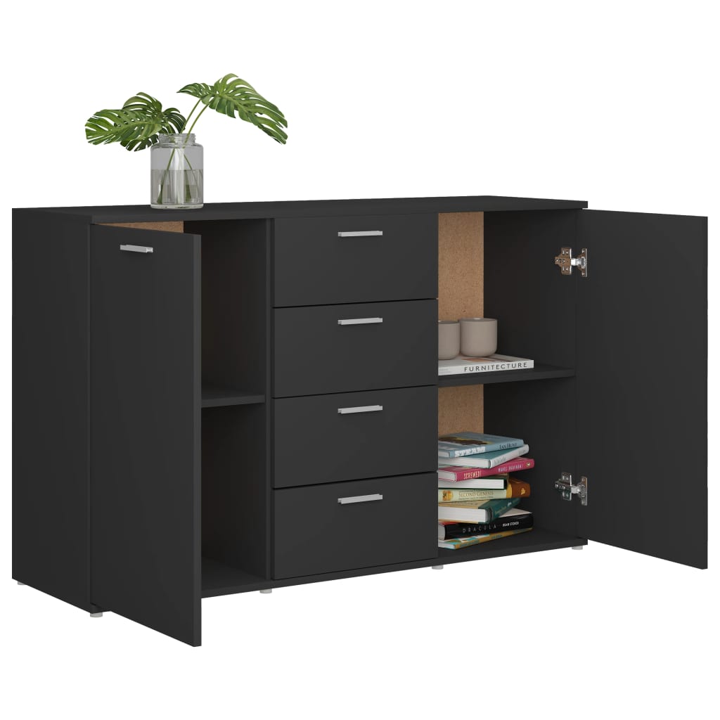Komoda siva 120 x 35,5 x 75 cm od konstruiranog drva