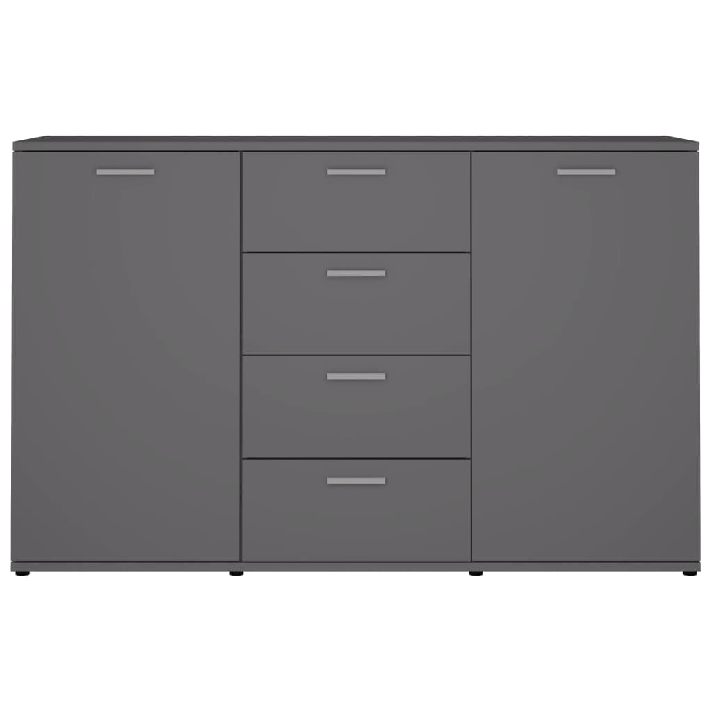 Komoda siva 120 x 35,5 x 75 cm od konstruiranog drva