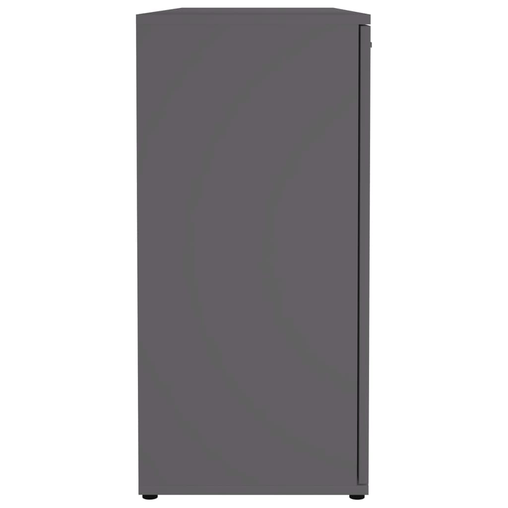 Komoda siva 120 x 35,5 x 75 cm od konstruiranog drva