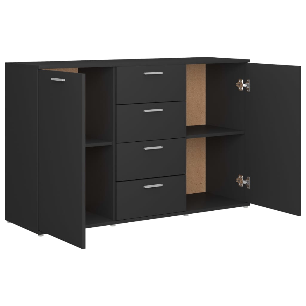 Komoda siva 120 x 35,5 x 75 cm od konstruiranog drva