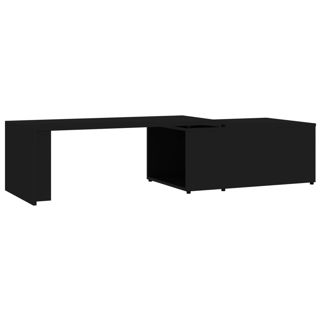 Stolić za kavu crni 150 x 50 x 35 cm od konstruiranog drva