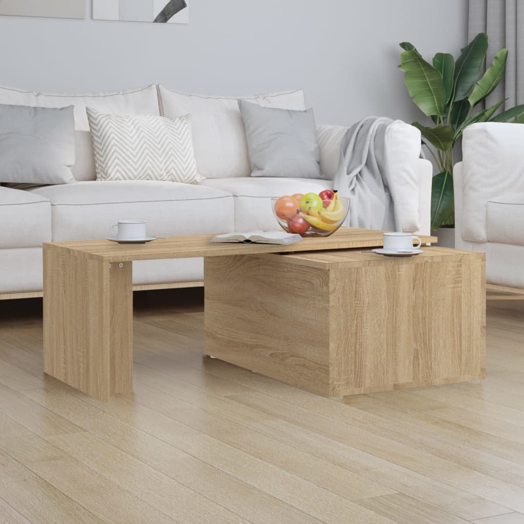 Stolić za kavu boja hrasta 150 x 50 x 35 cm konstruirano drvo
