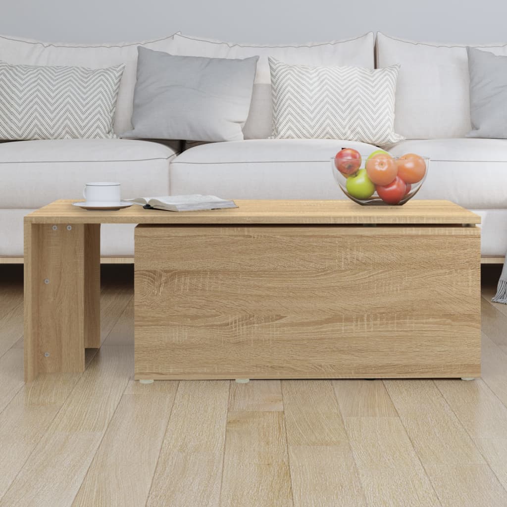 Stolić za kavu boja hrasta 150 x 50 x 35 cm konstruirano drvo