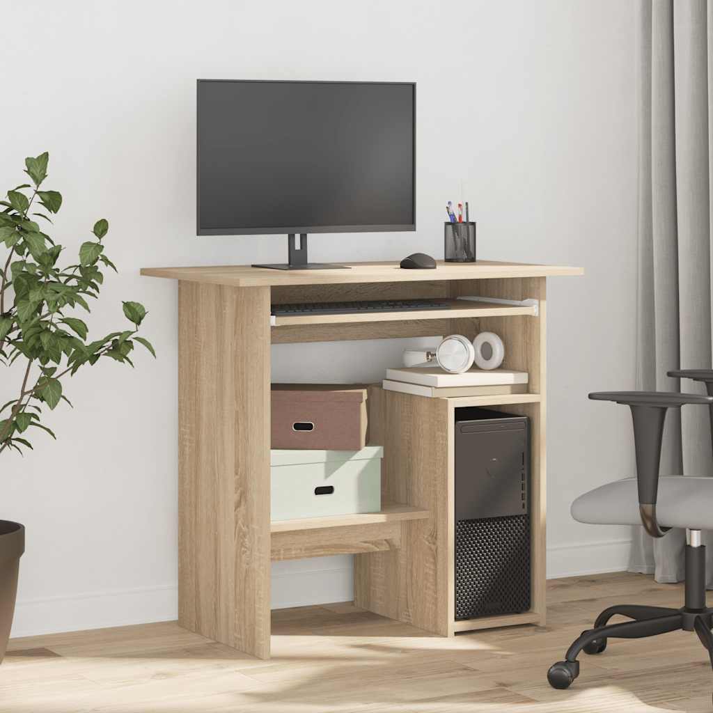 Radni stol boja hrasta sonome 80 x 45 x 74 cm konstruirano drvo