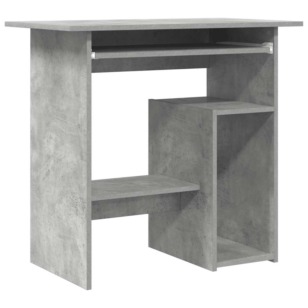 Radni stol siva boja betona 80 x 45 x 74 cm konstruirano drvo