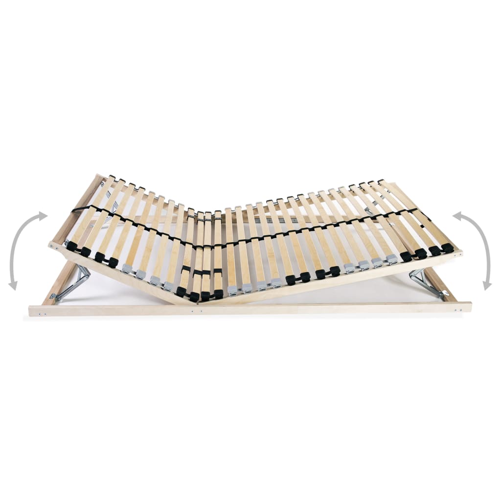 Podnice za krevet 2 kom s 28 letvica i 7 zona 70 x 200 cm