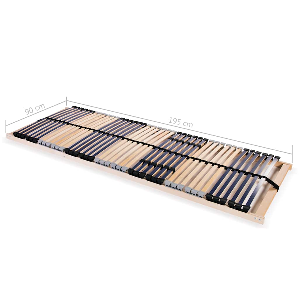Podnice za krevet 2 kom s 42 letvice i 7 zona 90 x 200 cm
