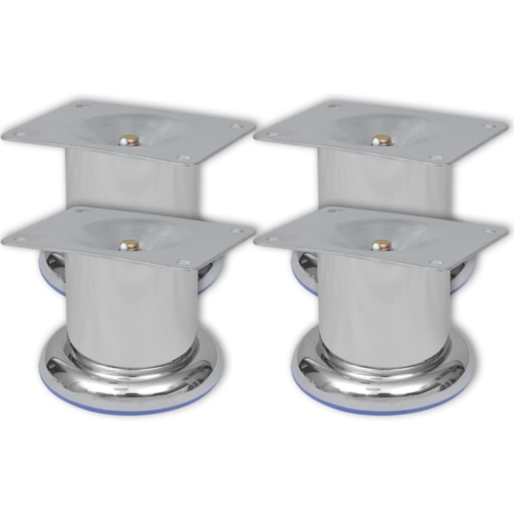 Noge za kauč 8 kom okrugle kromirane 60 mm