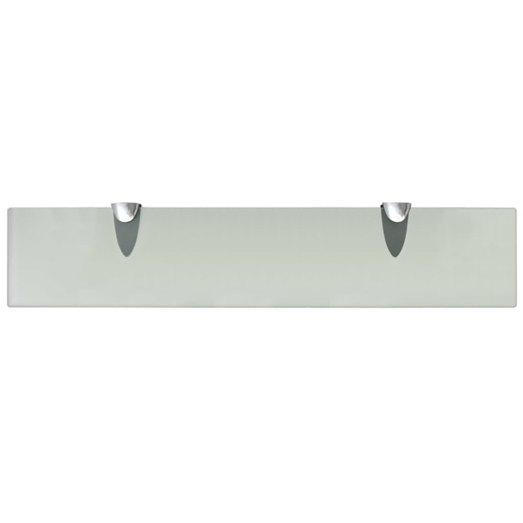 Zidne police 2 kom staklene 50 x 10 cm 8 mm