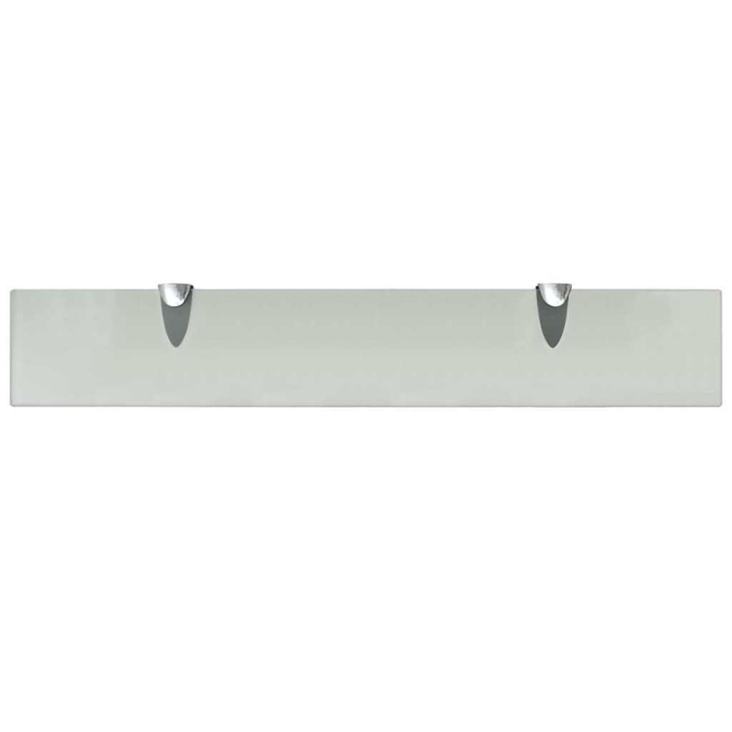 Zidne police 2 kom staklene 60 x 10 cm 8 mm
