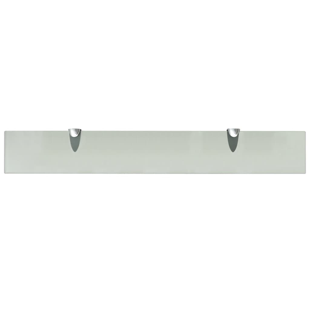 Zidne police 2 kom staklene 70 x 10 cm 8 mm