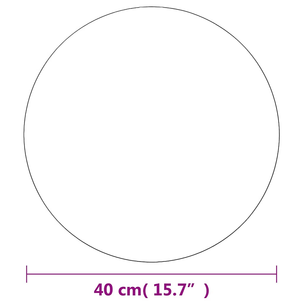 Zidna ogledala 2 kom 40 cm okrugla staklena